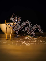 Chinese Dragon of Rhinestones - Special Purple Edition
