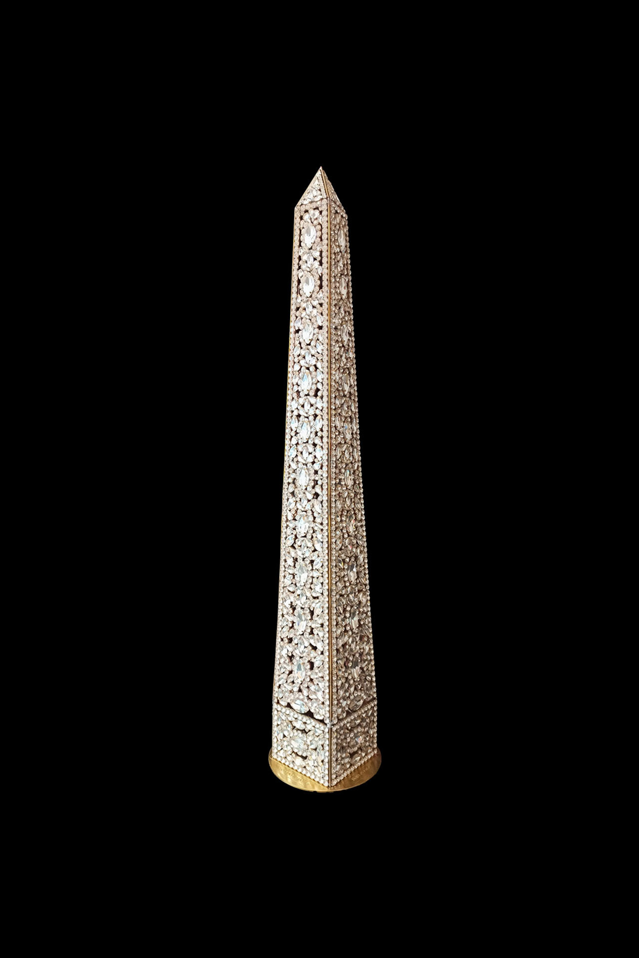 Rhinestone Decorative Obelisk with Crystal Sparkle Rhinestone decorative obelisk with crystal sparkle