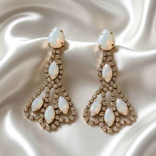 Ethernal Rhinestone Earrings designed by Roman Matouš at Paris Fashion Week 2026