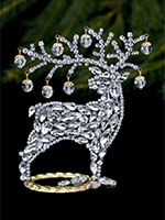 christmas reindeer clear facing left