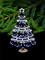 meticulous christmas tree purple