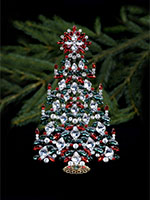 intricate christmas tree christmas colours