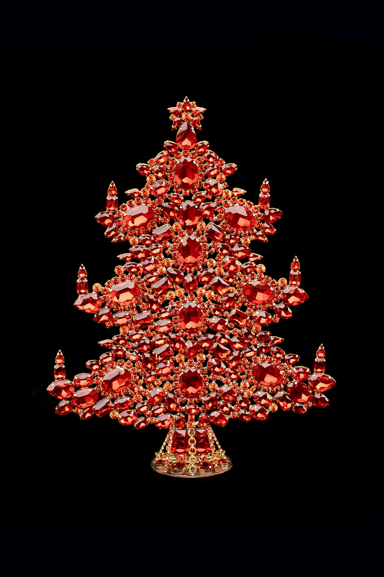 Handcrafted Winter Xmas tree - table top decoration