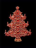 winter wonderland christmas tree red