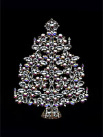 luxurious christmas tree crystal ab