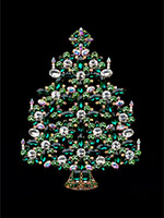 luxurious christmas tree green