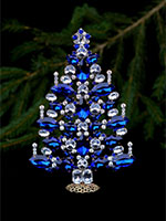 dazzling christmas tree blue