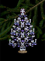 dazzling christmas tree purple