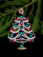 charming christmas tree festive colors