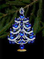 Charming christmas tree blue