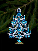 charming christmas tree aqua