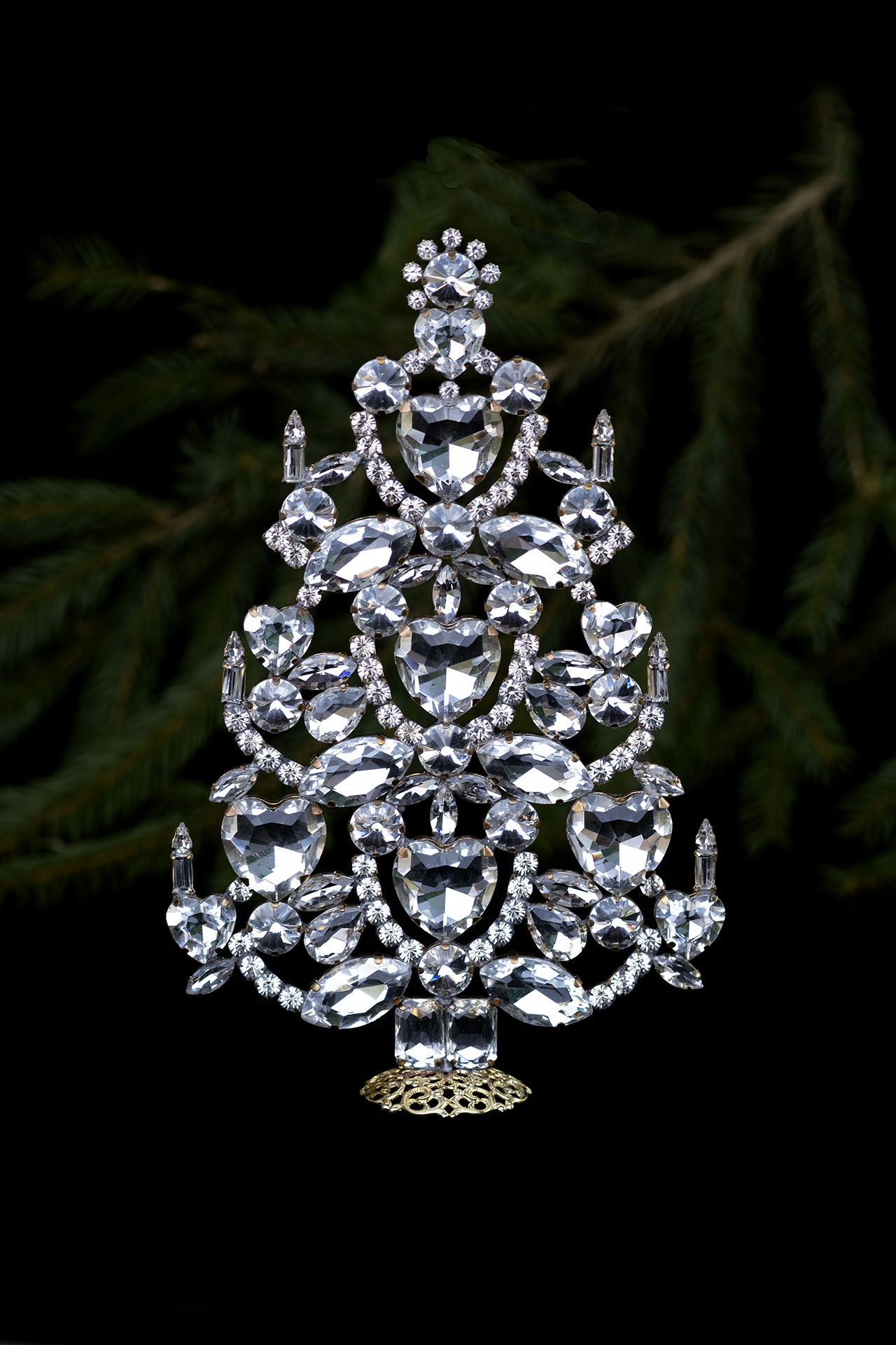 Crystal Christmas Tree for $1,320 | Clear | Luxury Czech Jewelry