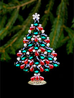 delightful christmas tree festive colors