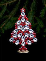 delightful christmas tree red