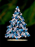 magical christmas tree blue