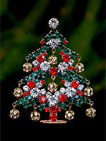 dainty dazzling christmas tree festive colors