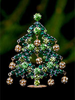 dainty dazzling christmas tree green