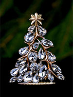 glitzy gold tree clear