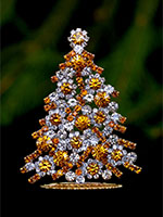 luminous christmas tree yellow