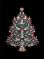 bountiful christmas tree festive colors