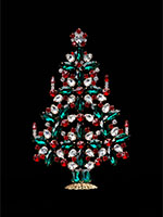 elegant christmas tree festive colors