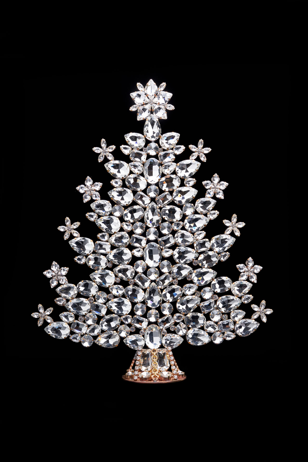 Elegant Christmas Tree for $250 | Clear | Luxury Czech Jewelry