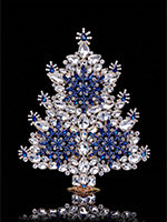 winter wonderland christmas tree blue