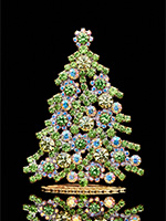 luminous christmas tree light green