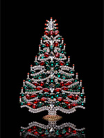 sparkling pinnacle christmas tree festive colours