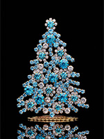 luminous christmas tree aqua