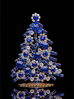 luminous christmas tree blue