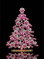 luminous christmas tree pink