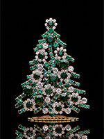 luminous christmas tree emerald green