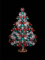 3d christmas tree festive colors