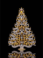 sparkling pinnacle christmas tree yellow