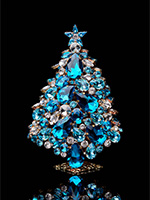 3d magical star christmas tree aqua