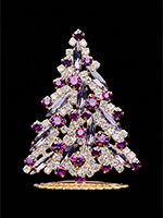 magical christmas tree purple