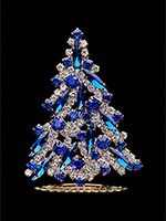 magical christmas tree sapphire blue