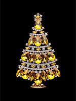 meticulous christmas tree yellow