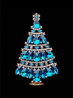 meticulous christmas tree aqua