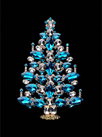 dazzling christmas tree aqua