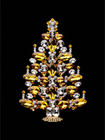 dazzling christmas tree yellow