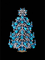 festive christmas tree aqua