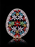 ornate easter egg colored