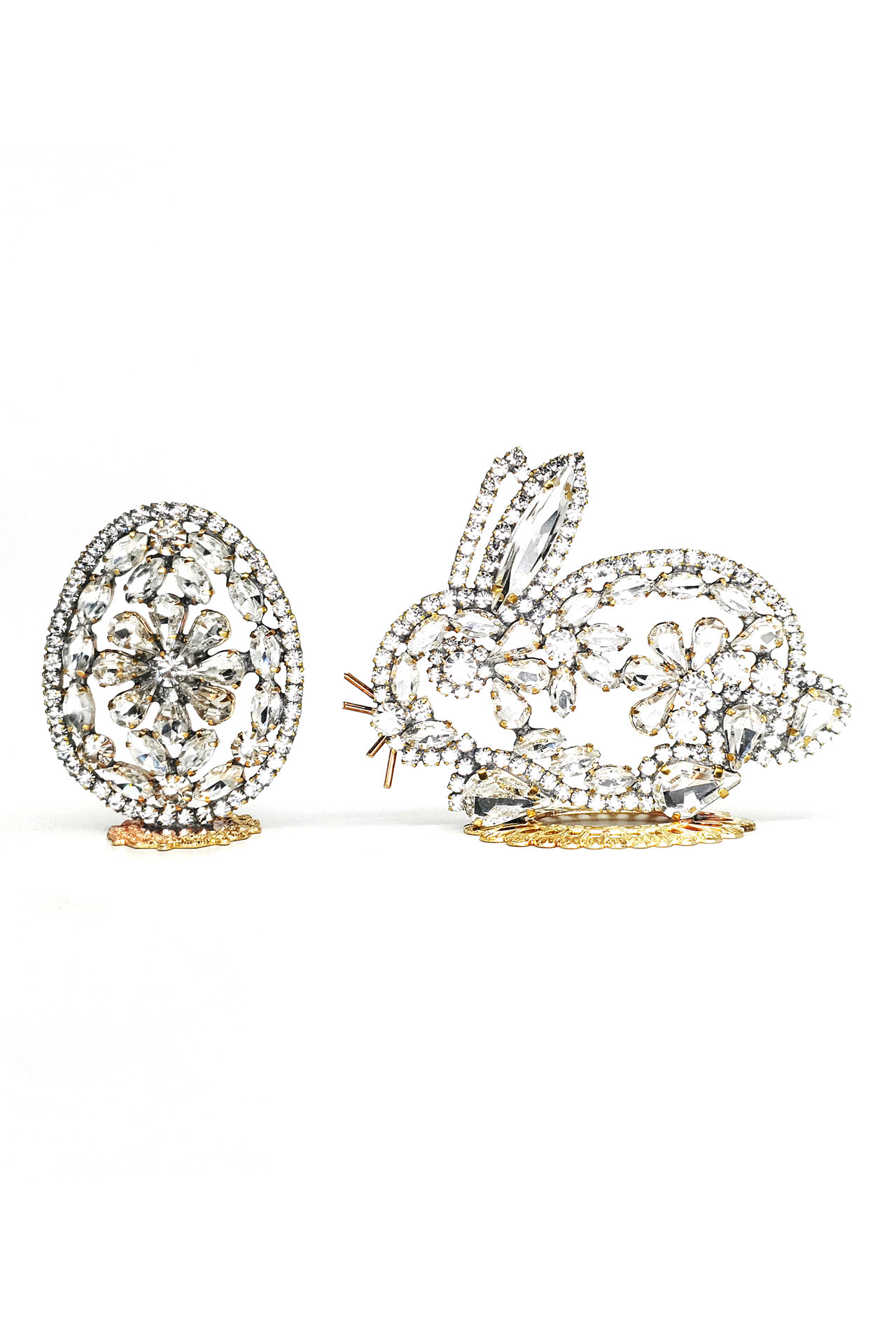 Rhinestone Easter Bunny and Easter Egg, Easter decoration