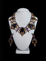 purple jewelry set roxanne