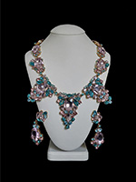 pink costume jewelry set mythique