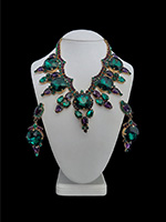 green vintage jewelry jewerly set taj mahal