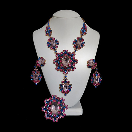 Rhinestone Jewelry Sets LUXURY CZECH JEWELRY
