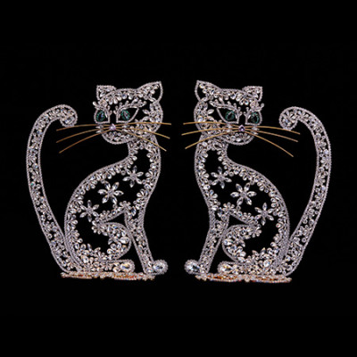 Handcrafted cat decoration Angela's twin.